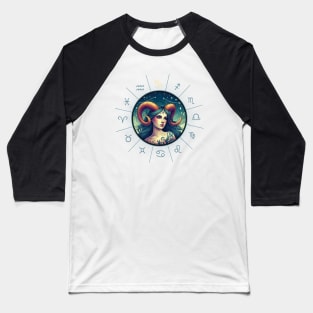 ZODIAC Capricorn - Astrological CAPRICORN - CAPRICORN - ZODIAC sign - Van Gogh style - 3 Baseball T-Shirt
